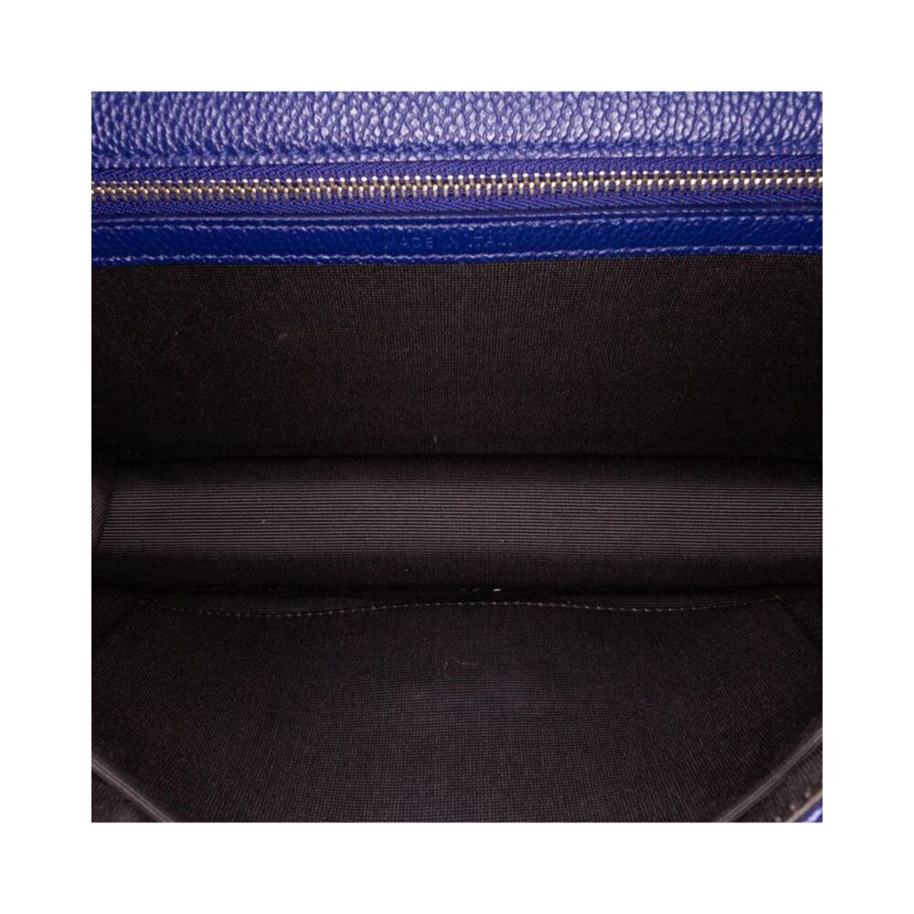 Pre Loved Dior Medium Grained Calfskin ama Flap Women Blue Crossbody Bags - Picture 4 of 8